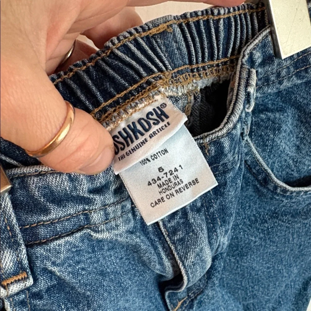 Vintage OshKosh B'gosh Blue Capri Kids Jeans